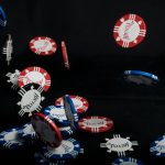 blue and red plastic toy car